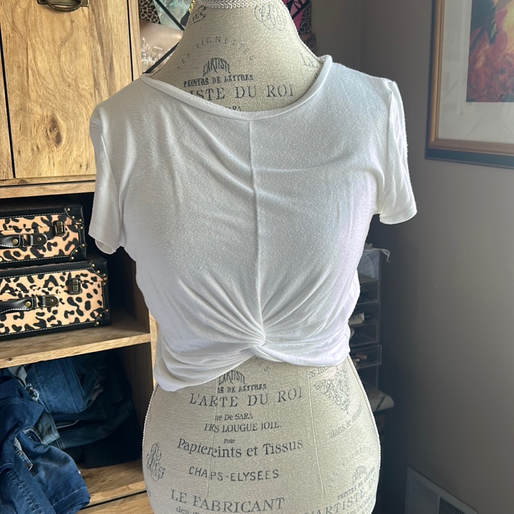 Cute White Crop Top - Small